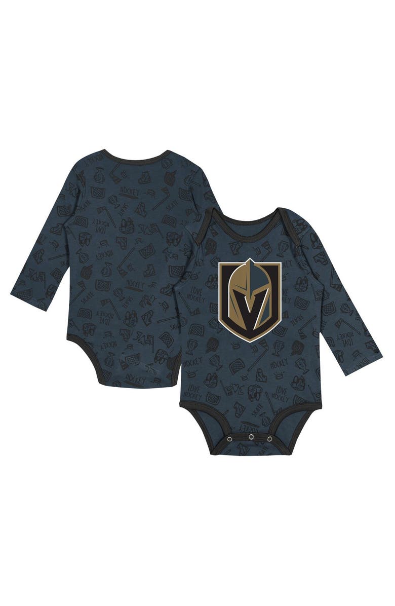 Outerstuff Infant Gray Vegas Golden Knights Dynamic Defender Long Sleeve Bodysuit, Main, color, Gray