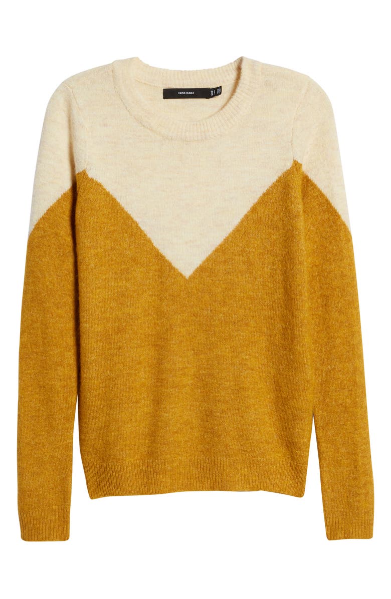VERO MODA Plaza Colorblock Stripe Sweater, Alternate, color,