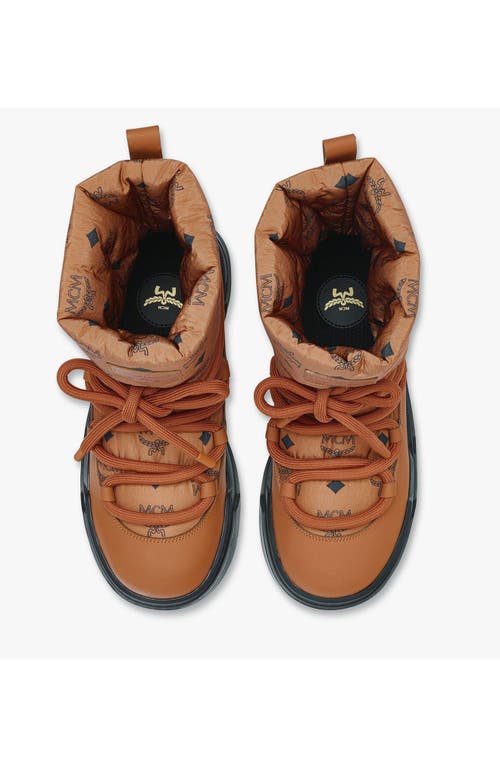 Mcm Skyward Ankle Boots In Cognac