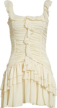 Siedrés Gemma Tierred Ruffle Chiffon Minidress