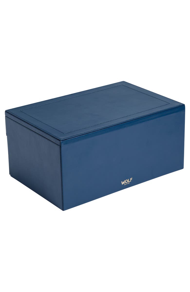 WOLF Sophia Jewelry Box with Drawers, Alternate, color, Indigo