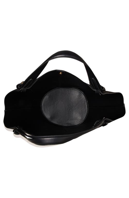 Anne Klein Large Hobo Shoulder Bag In Black