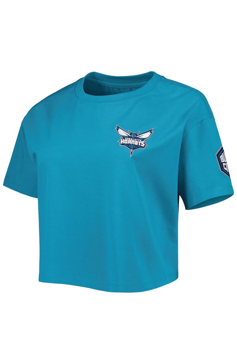PRO STANDARD Women's Pro Standard Teal Charlotte Hornets Classics Boxy T-Shirt, Alternate, color, 