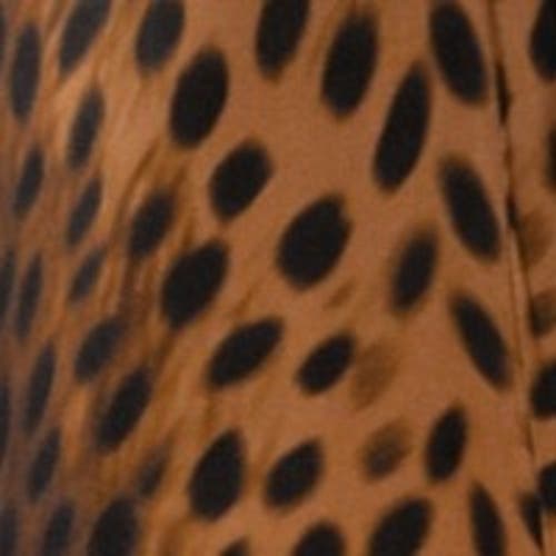 Ro&zo Mock Neck Jersey Dress In Brown