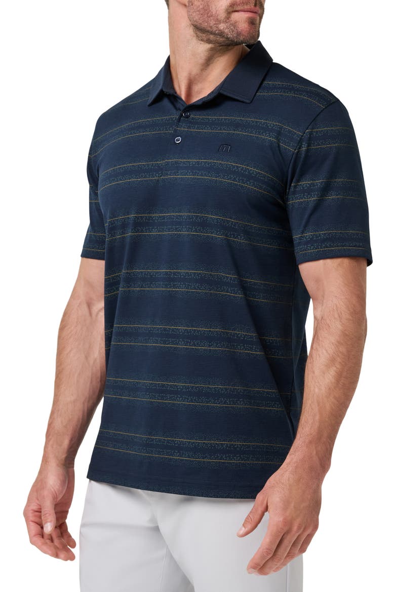Heater Jersey Striped Performance Polo, Alternate, color, TOTAL ECLIPSE