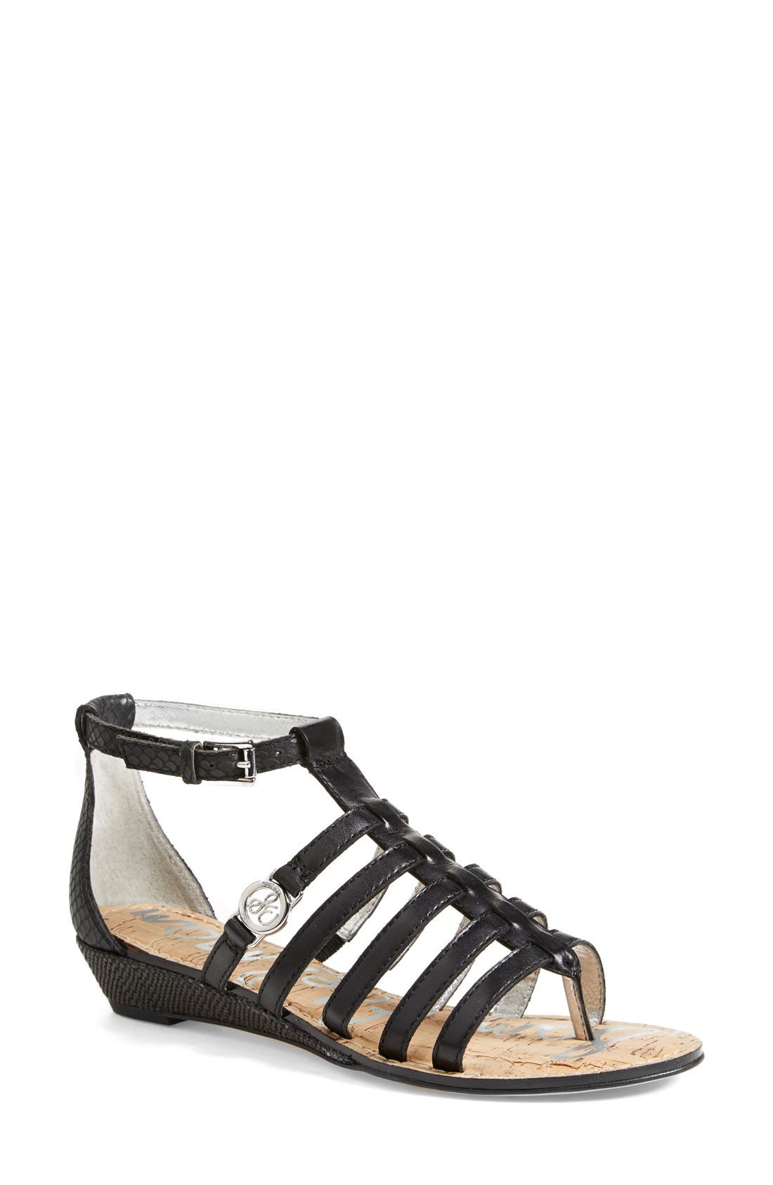 Sam Edelman 'Donna' Gladiator Sandal, Main, color, 