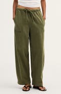 Madewell Pull-On Barrel Leg Airy Denim Utility Pants
