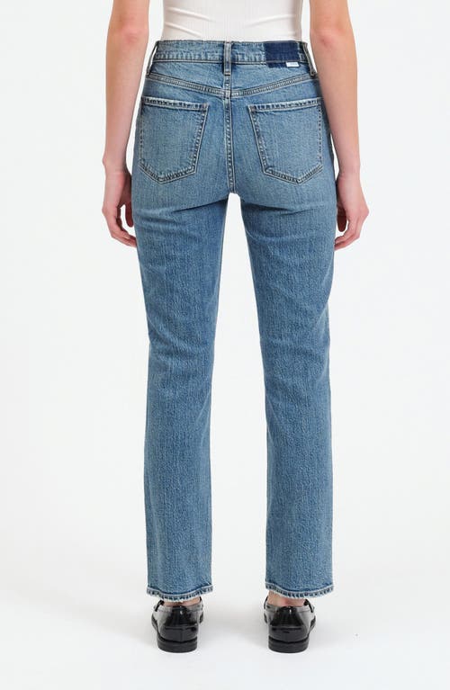 Daze Smarty Pants High Waist Ankle Slim Straight Leg Jeans In Brooklyn Vintage