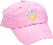 Bits & Bows Ice Cream Twill Bow Baseball Hat