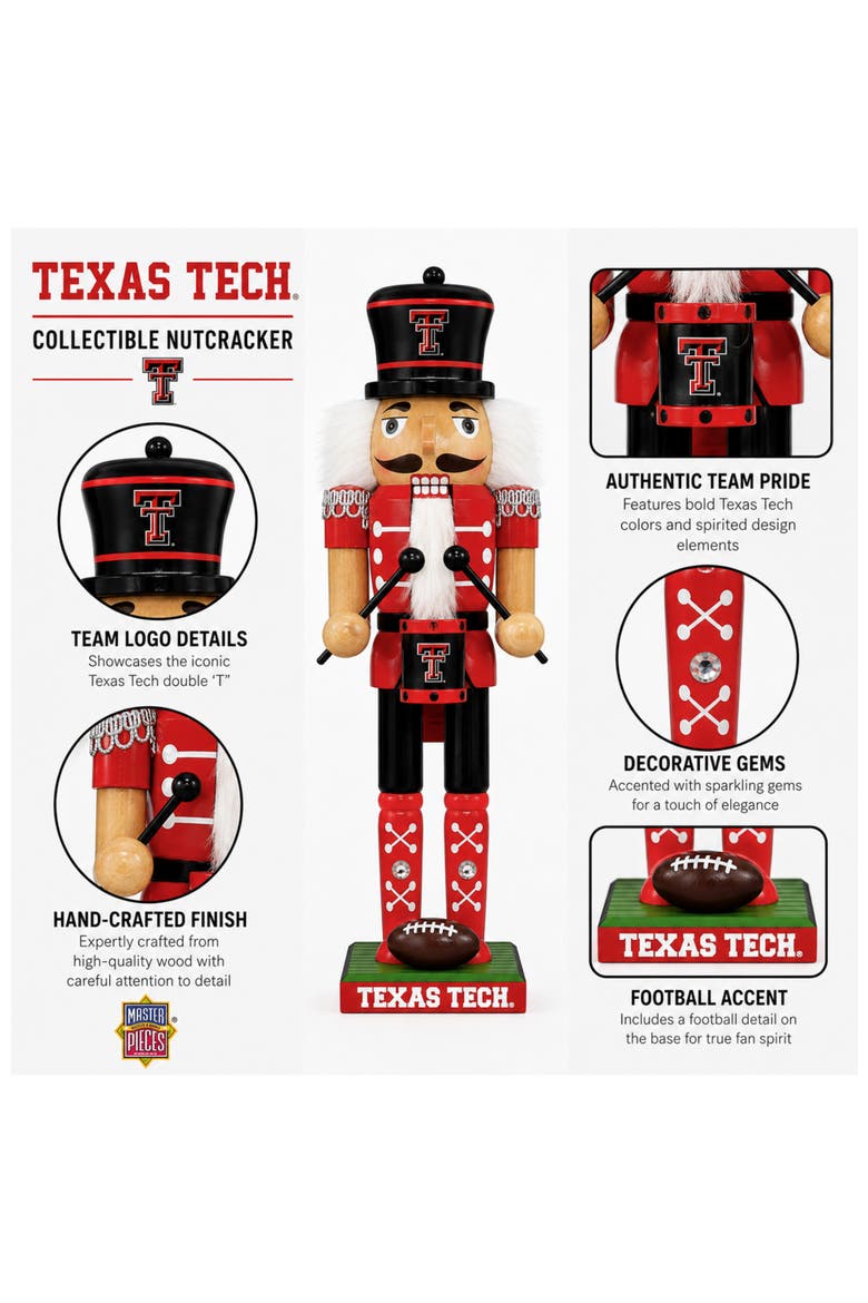 Texas Tech Collectible Nutcracker, Alternate, color, Multicolor