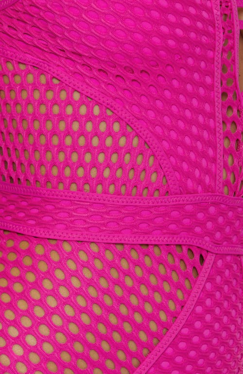 Becca Castaway Plunge One-piece Swimsuit In Azalea