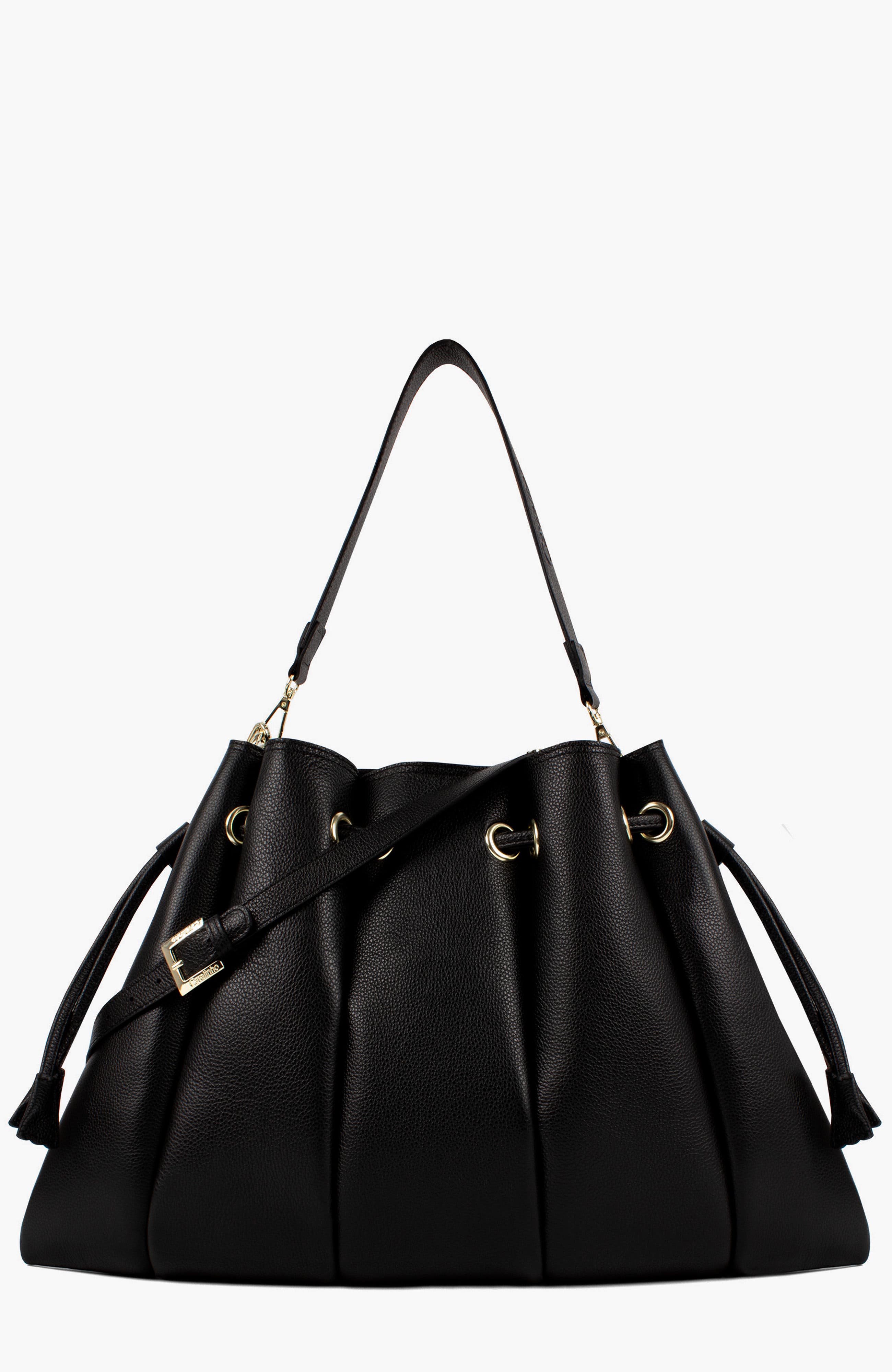 Signature CV By Cavalinho Leather Shoulder Bag 644, Alternate, color, Black