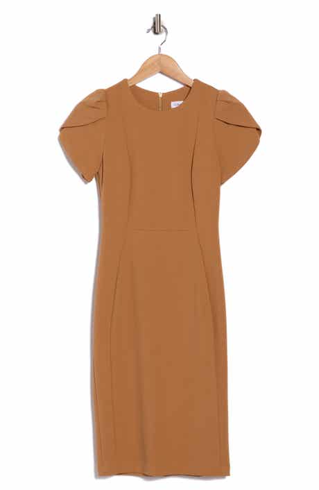 Calvin Klein Tulip Sleeve Sheath Dress