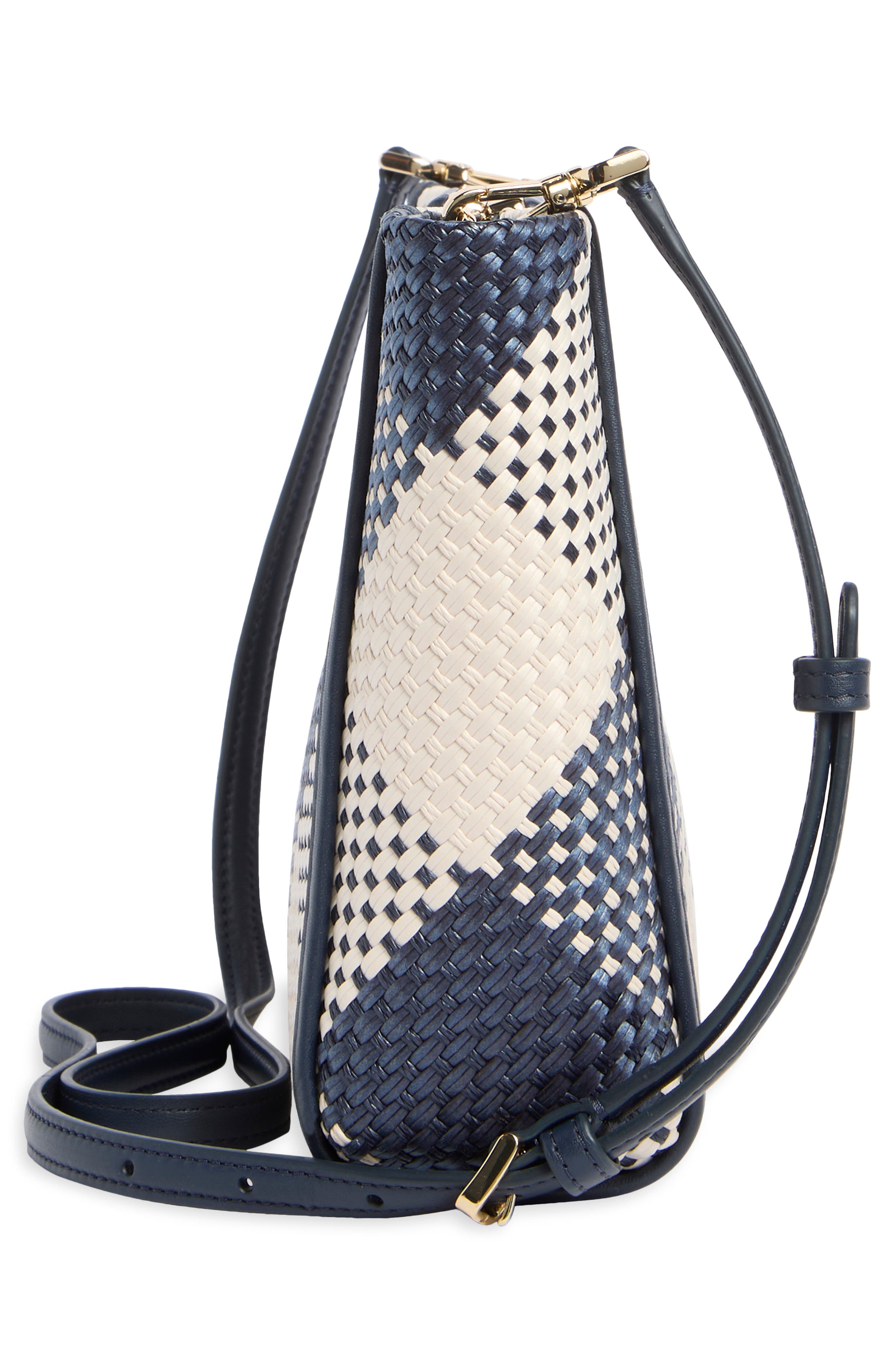 Kate Spade New York woven convertible clutch bag, Alternate, color, Blazer Blue