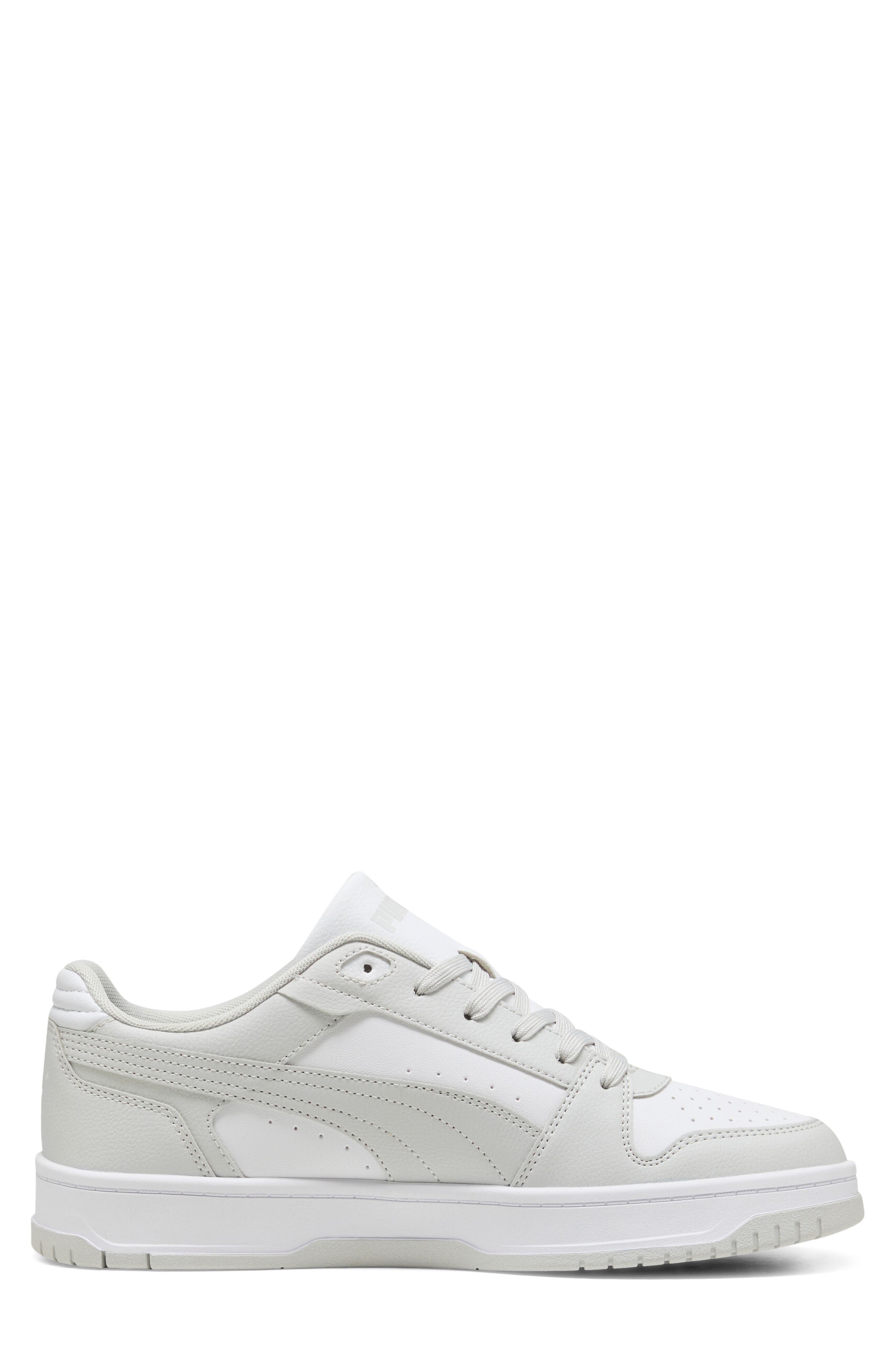 Rebound Slam Lo Sneaker, Alternate, color, GLACIAL GRAY/ PUMA WHITE
