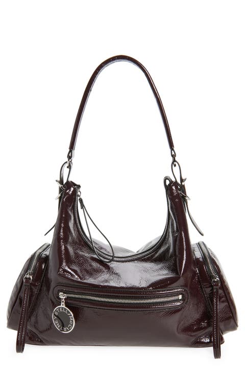 Dartmoor Crinkled Patent Faux Leather Shoulder Bag