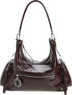 Stella McCartney Dartmoor Crinkled Patent Faux Leather Shoulder Bag