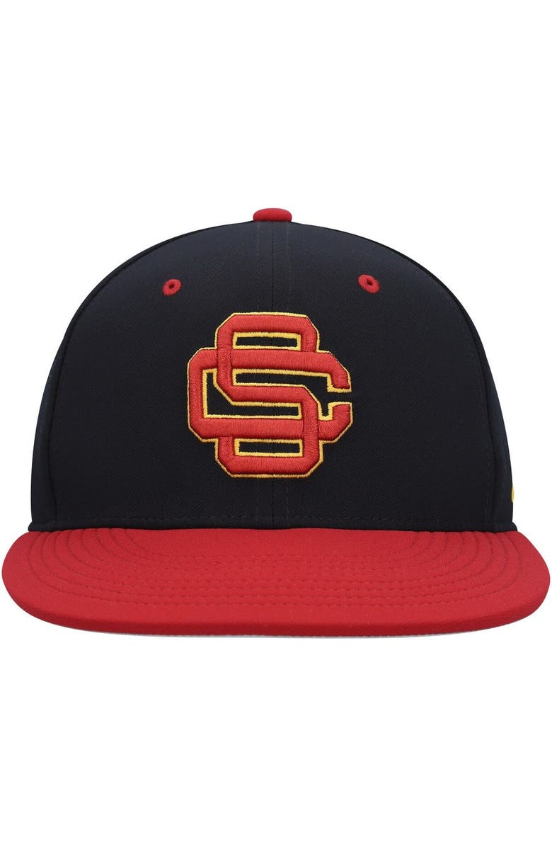 Nike Men's Nike Black USC Trojans Aero True Baseball Performance Fitted Hat, Alternate, color, 