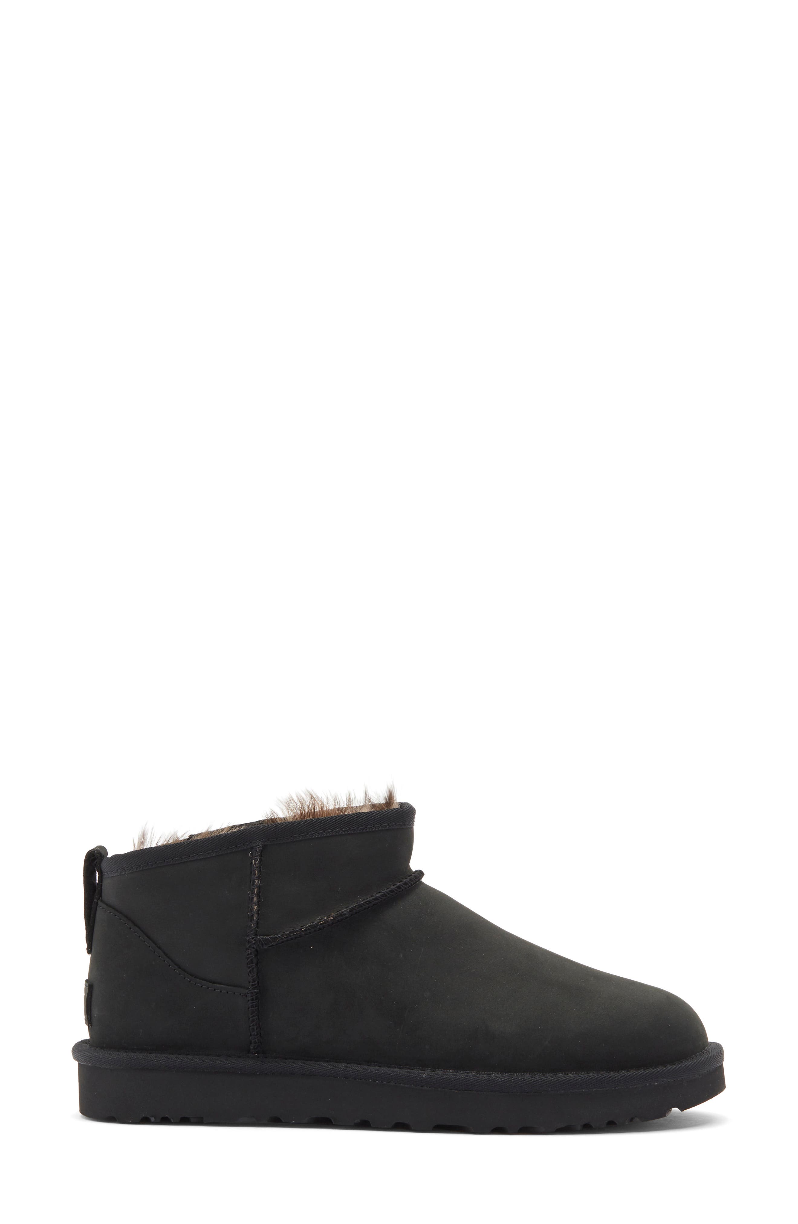 Classic Ultra Mini Nubuck Bootie, Alternate, color, BLACK