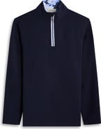 Bugatchi Solid Quarter Zip Pullover