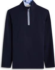 Bugatchi Solid Quarter Zip Pullover