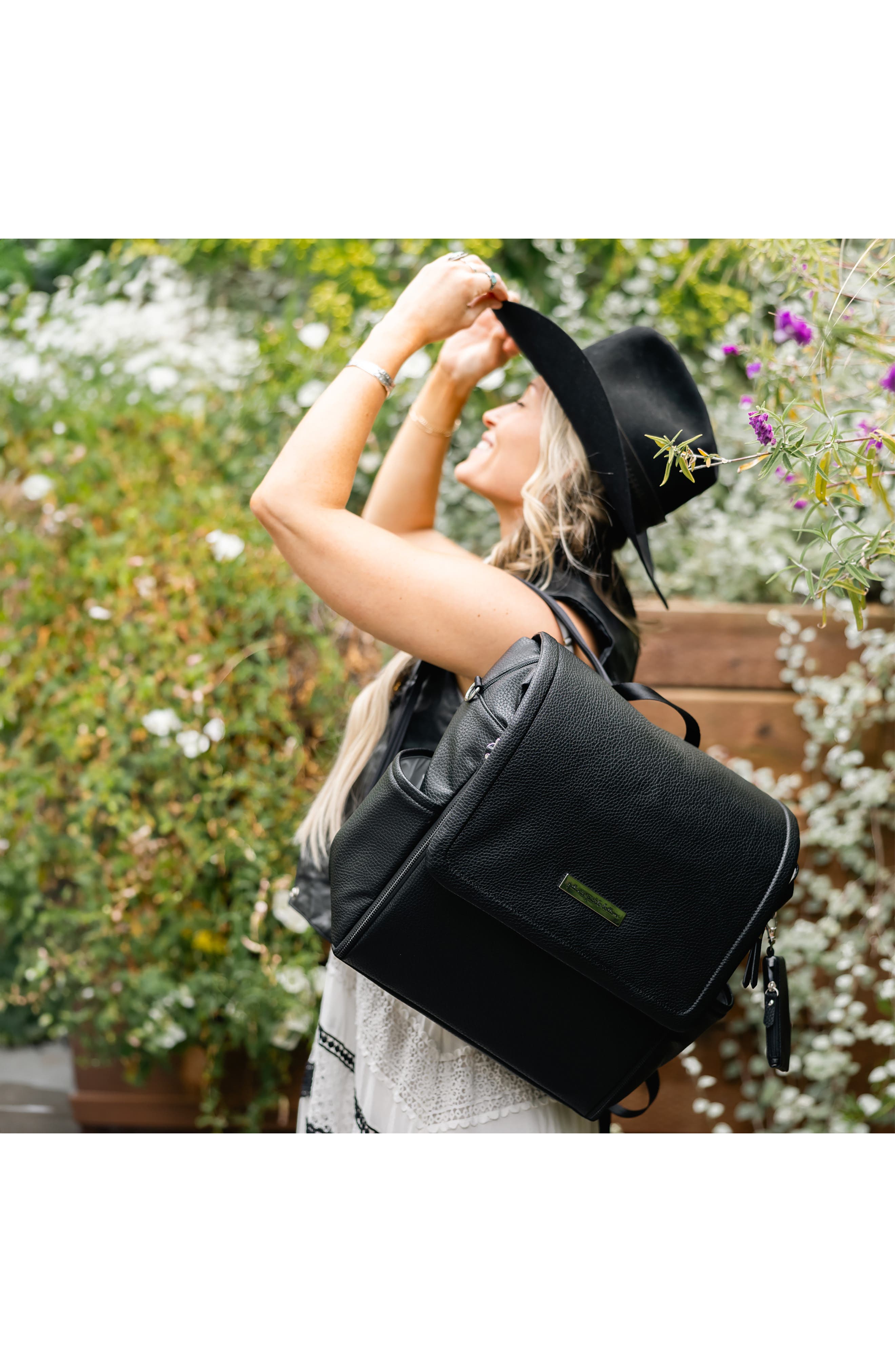 Petunia Pickle Bottom Boxy Backpack Diaper Bag, Alternate, color, Ebony