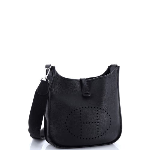 Pre-owned Hermes  Hermes Evelyne Bag Gen Iii Clemence Pm In Black