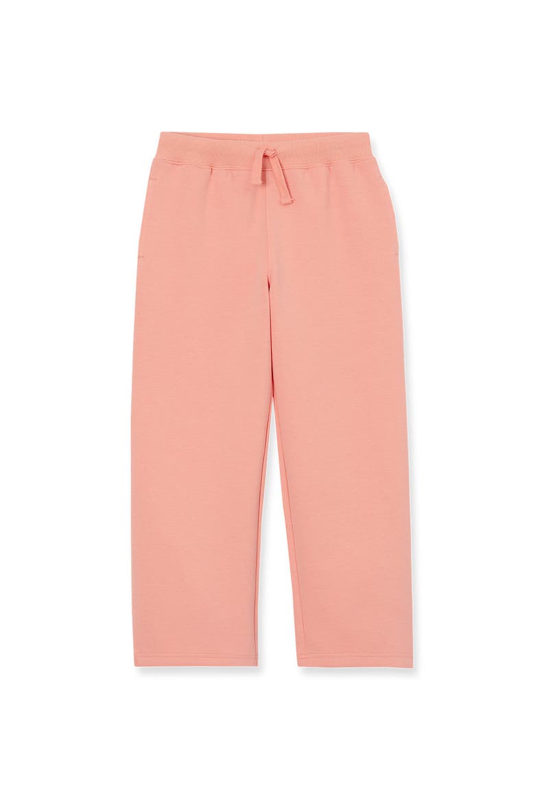 Girls Plus Wide Leg Knit Pants, Main, color, Light Coral