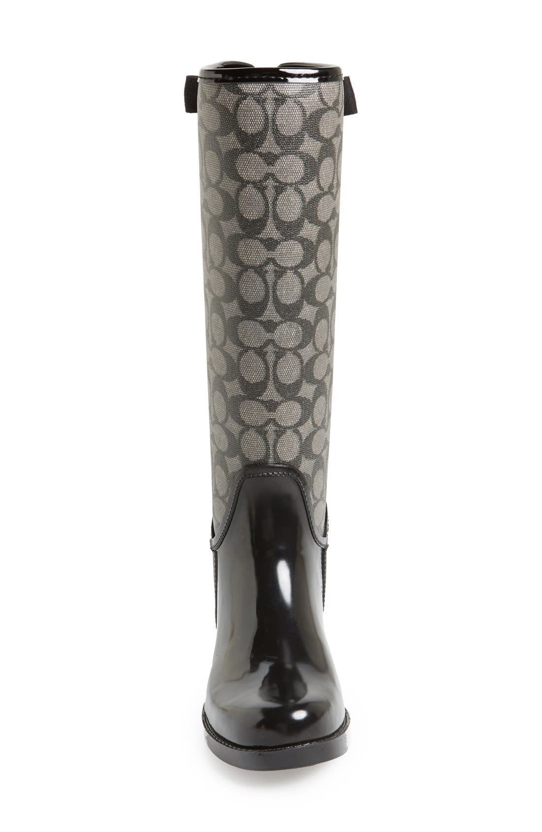 'Tristee' Rain Boot, Alternate, color, DARK DENIM/ BLACK
