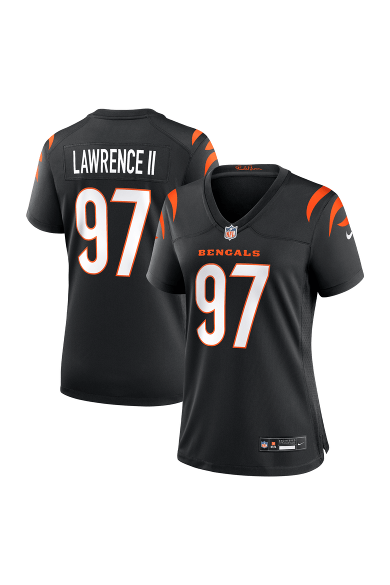Women's Nike Dexter Lawrence II Black Cincinnati Bengals Game Jersey, Alternate, color, Black