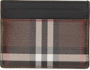 Burberry Check Coated Cotton Card Case