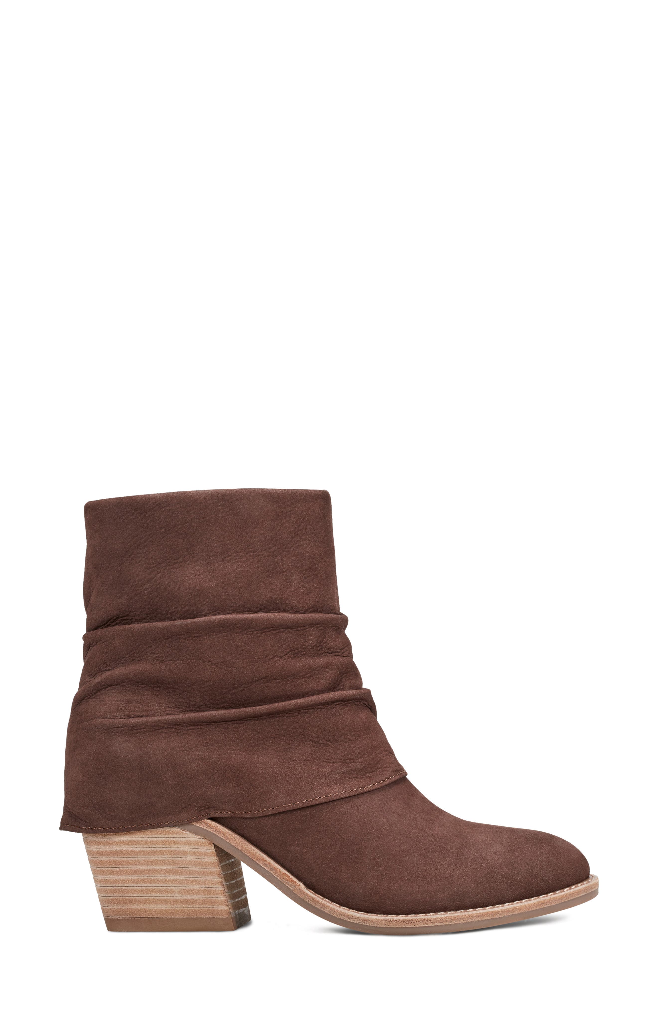 Earth<sup>®</sup> Savvy Ruched Bootie, Alternate, color, Dark Brown