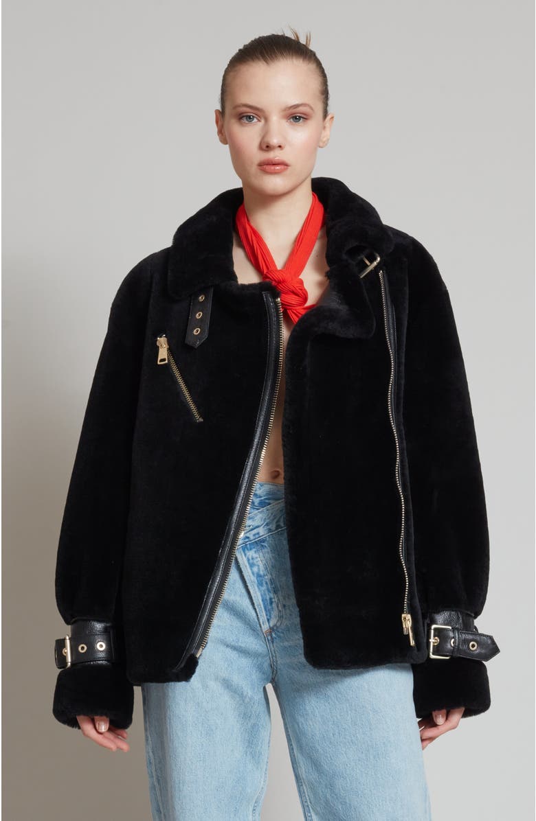 Nicole Benisti Grand Shearling Coat, Main, color,