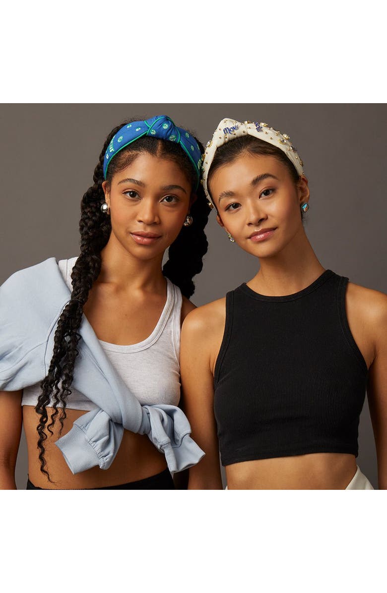 Lele Sadoughi NBA Dallas Mavericks Embellished Headband, Alternate, color, 