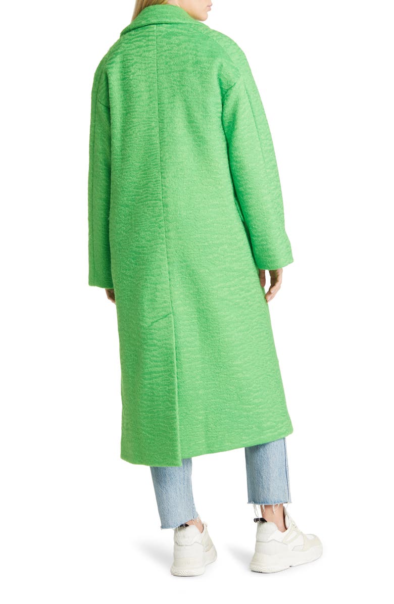 Topshop Long Brushed Coat, Alternate, color,