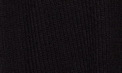 Blu Pepper Open Knit Short Sleeve Top In Black