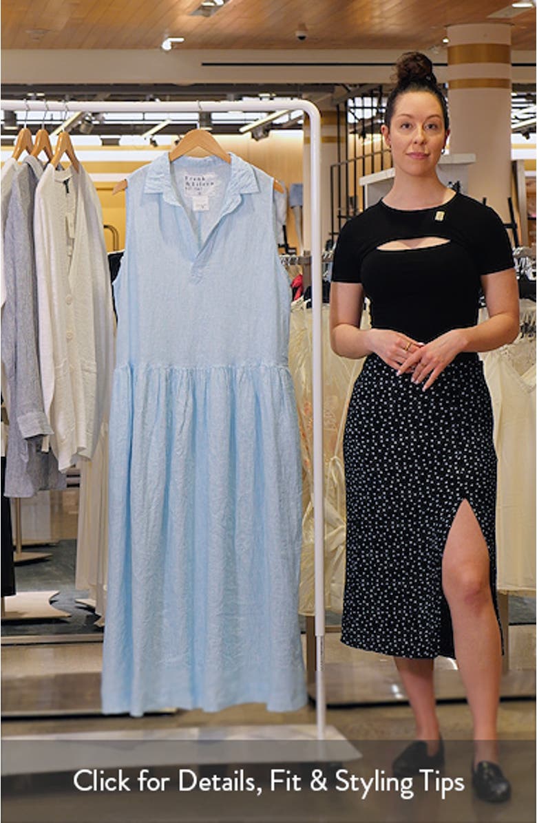 Daphne Linen Maxi Shirtdress, sales video thumbnail