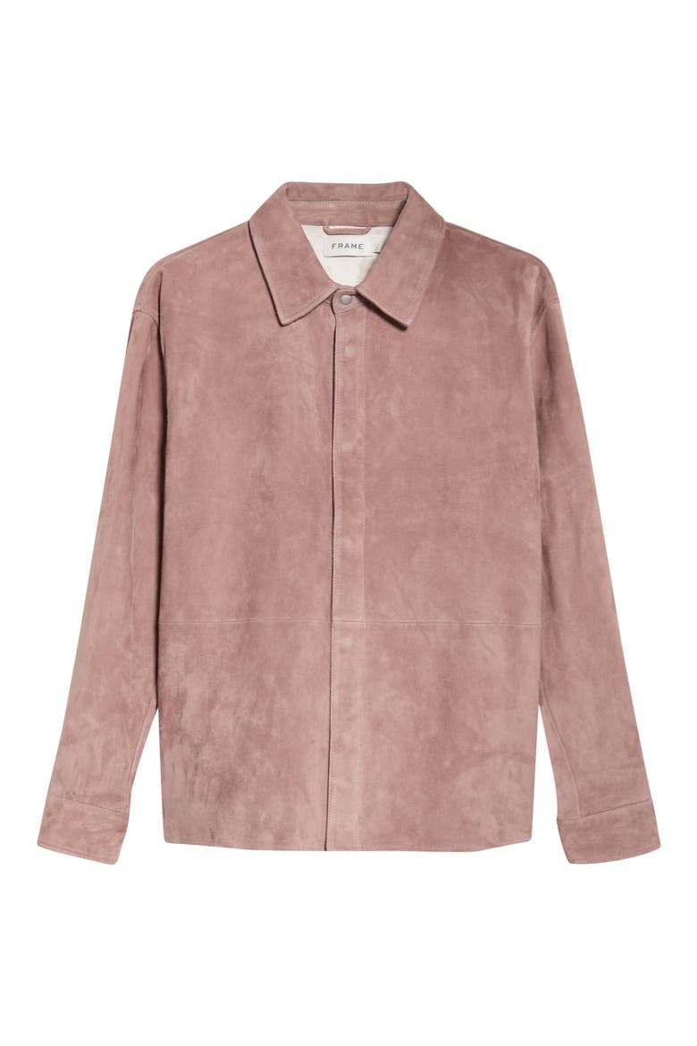 Suede Shirt Jacket, Alternate, color, SMOKY MAUVE