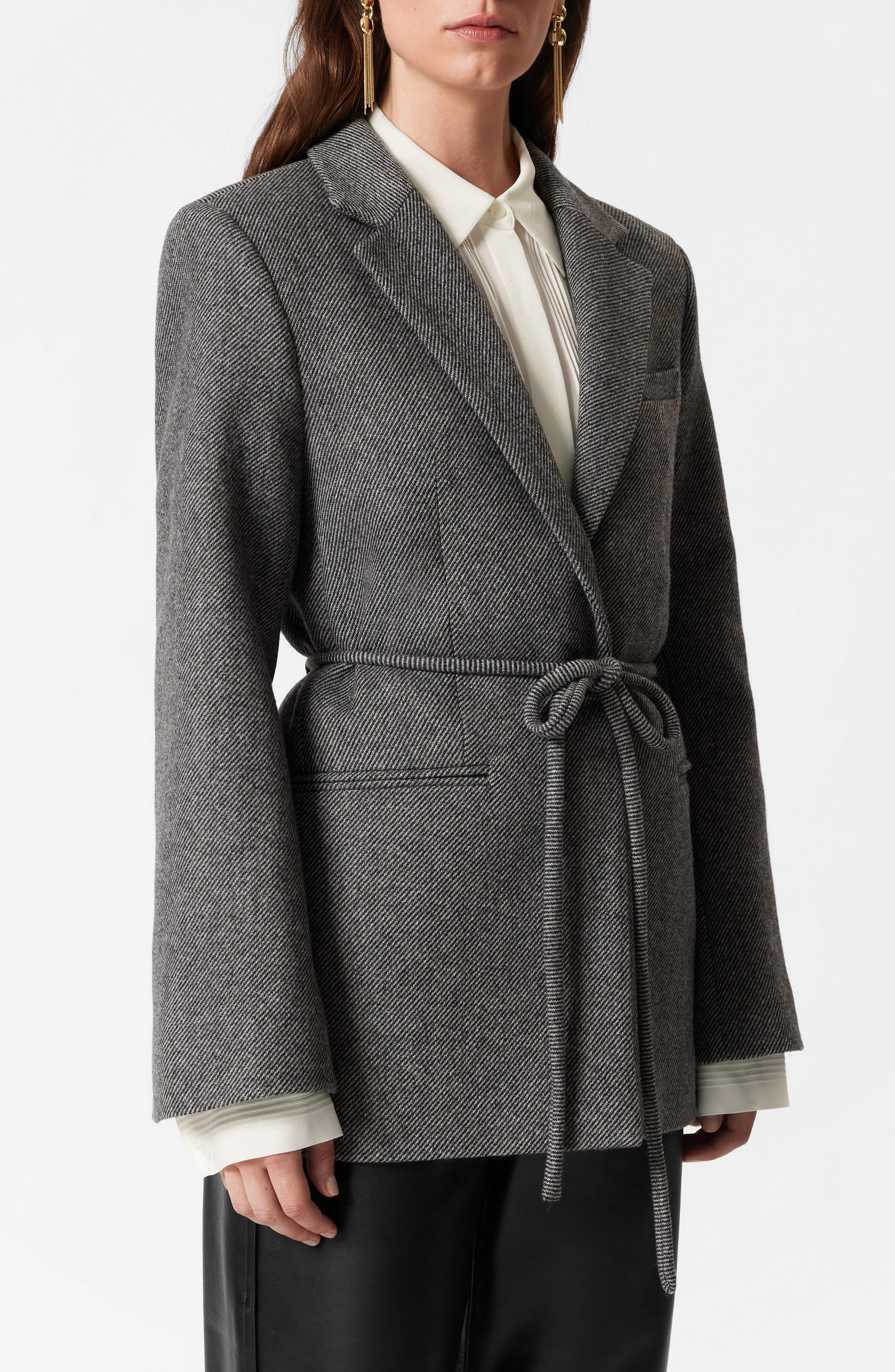 & Other Stories Tie Waist Blazer