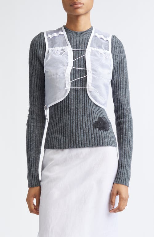 Cecilie Bahnsen Bona Liquid Myrtia Vest In White
