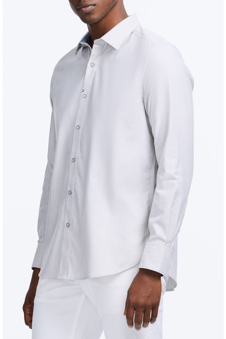 Charlton Button-Up Shirt, Alternate, color, LIGHT GREY
