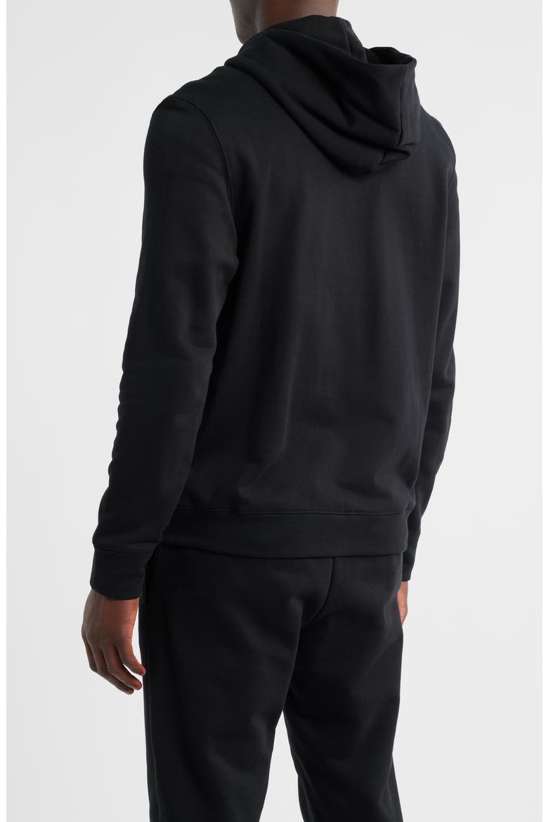 Sports Organic Cotton Zip Hoodie, Alternate, color, BLACK