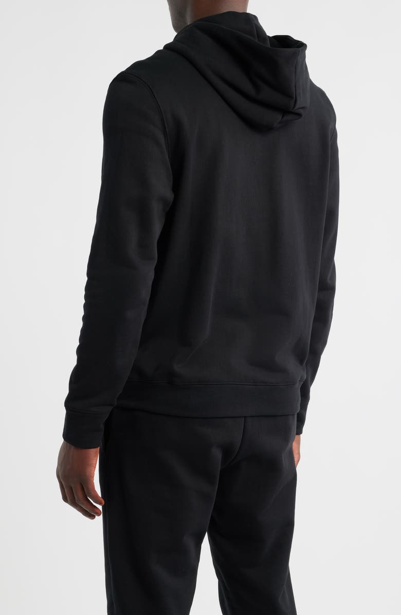 PS Paul Smith Sports Organic Cotton Zip Hoodie, Alternate, color, Black
