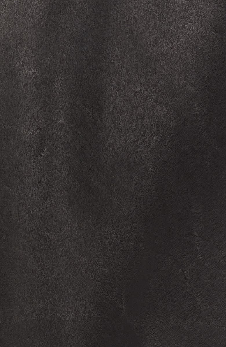 Cole Haan Smooth Lamb Leather Collared Jacket, Alternate, color, 