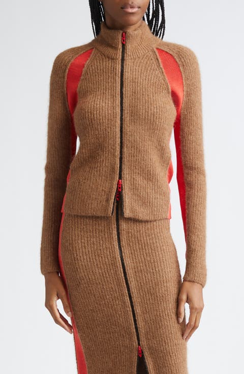 M-Louise Alpaca Blend Zip Cardigan