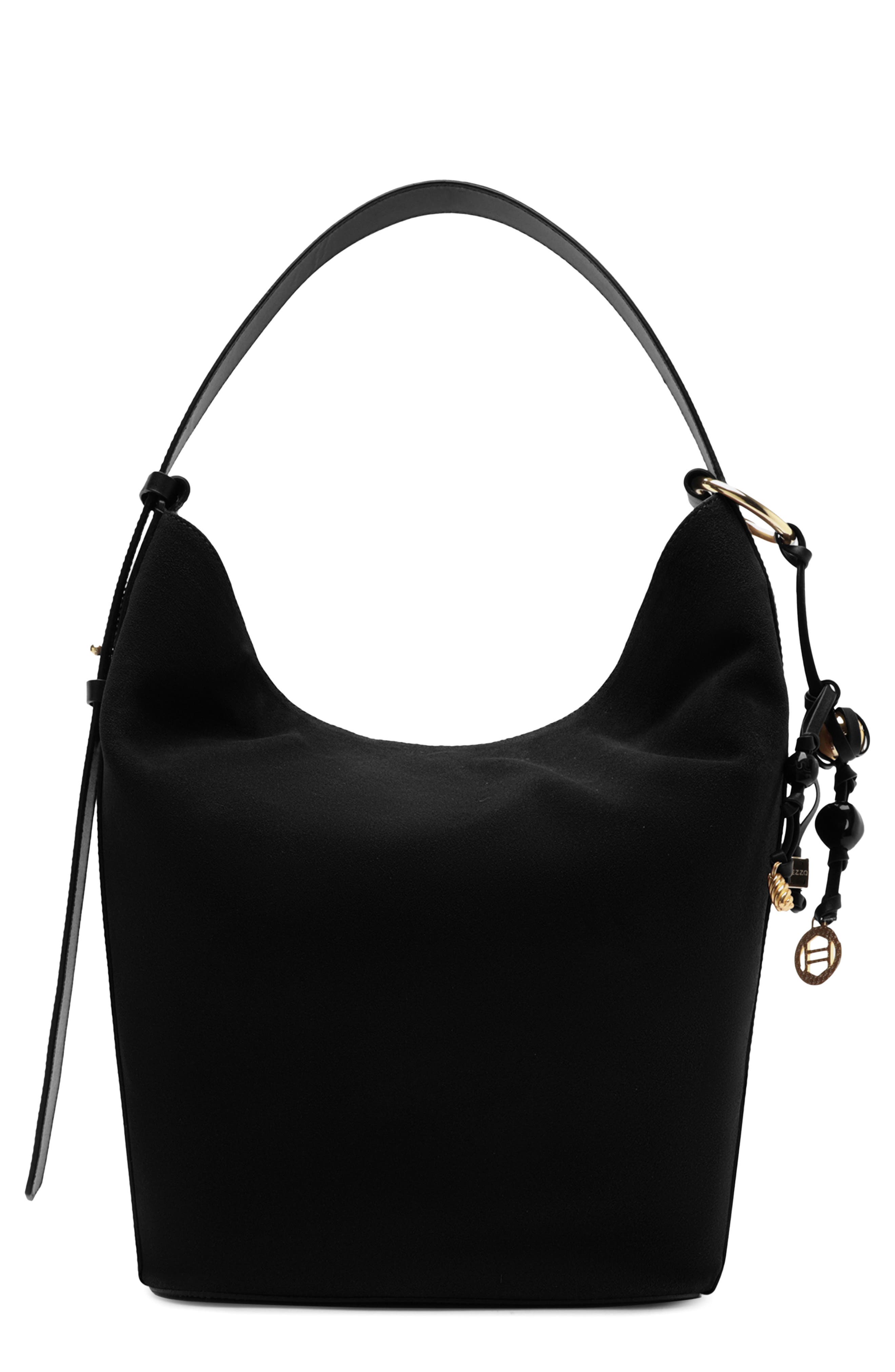 Arezzo Large Simone Suede Hobo Bag, Main, color, 