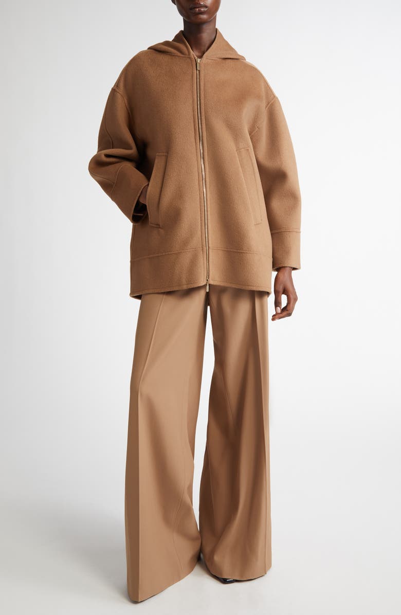 Max Mara Cloe Virgin Wool Hoodie, Main, color, 