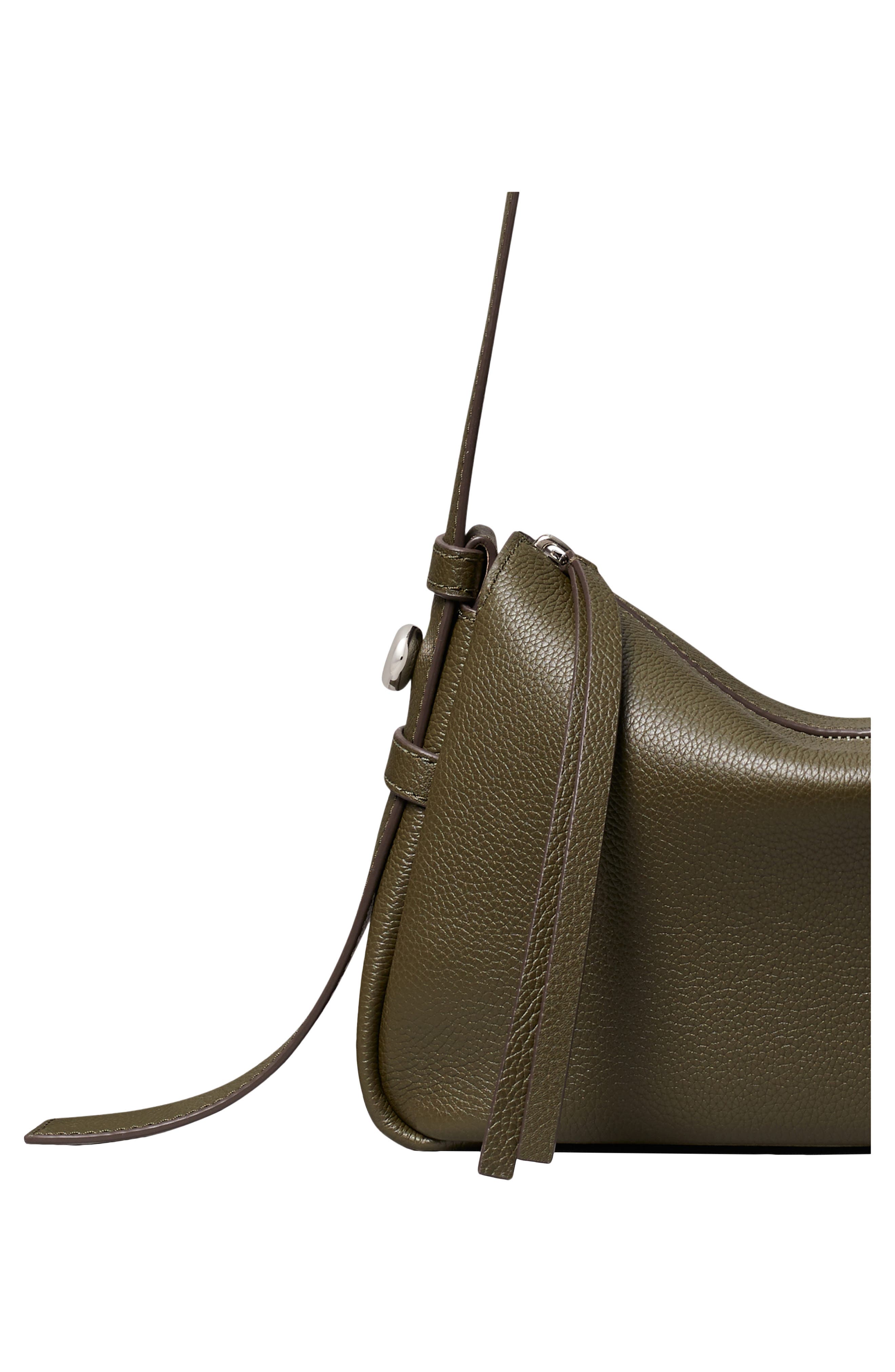Small Romy Leather Shoulder Bag, Alternate, color, LECCIO