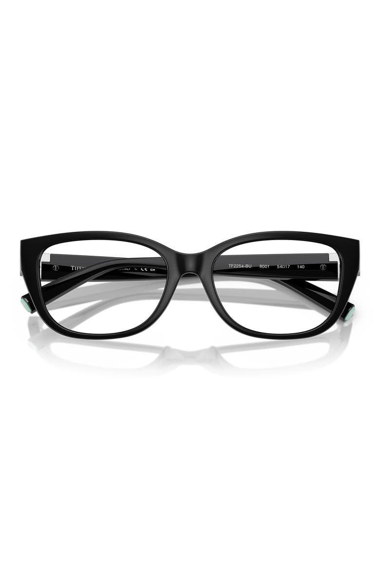 54mm Pillow Optical Glasses, Alternate, color, BLACK