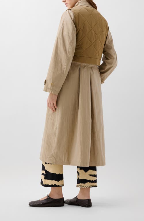 Scalpers Vest Trench In Brown